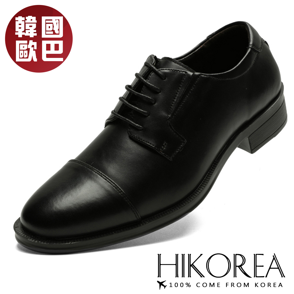 【HIKOREA】韓國空運。韓國簡約皮鞋紳士鞋上班鞋學生鞋(73-494黑共1色/現貨+預購)