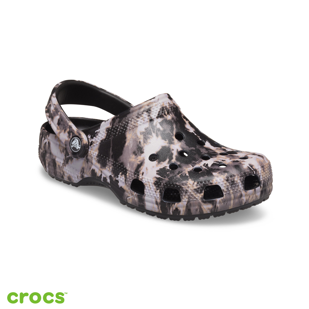 Crocs 卡駱馳 中性鞋 漂染印花經典克駱格-207326-001