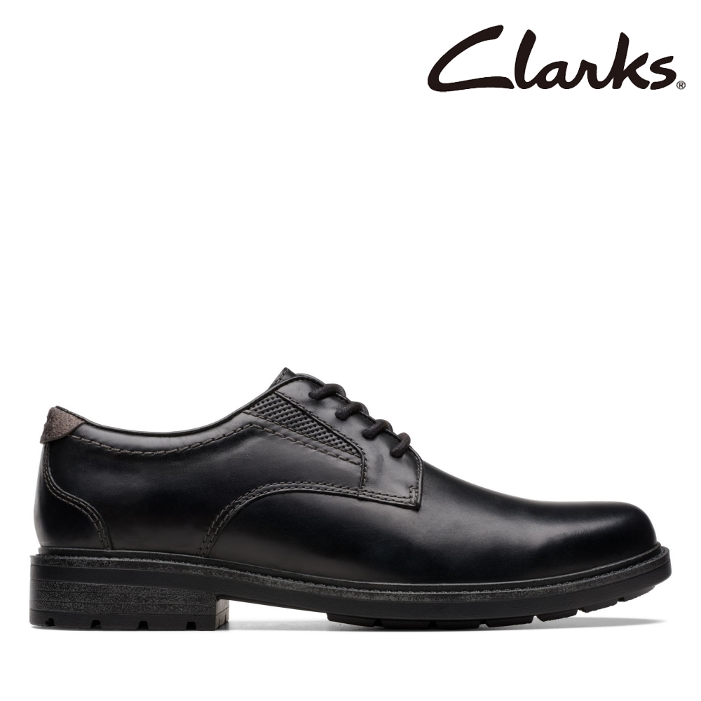 【Clarks】男鞋Un Shire Low寬楦透氣緩震舒適紳士鞋CLM74652D