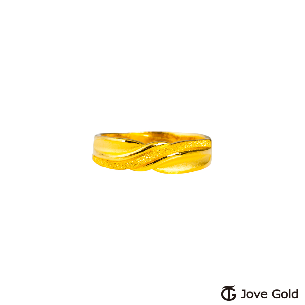 JoveGold漾金飾 和你在一起黃金女戒指
