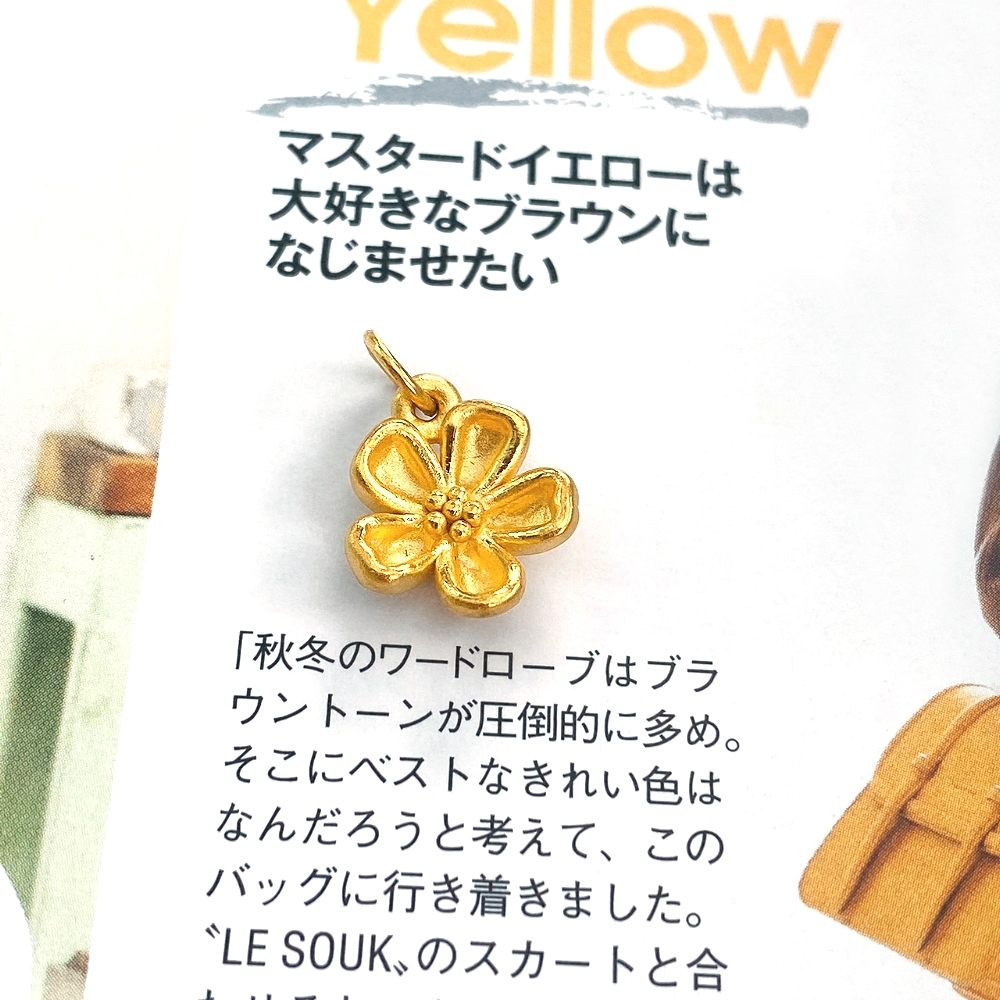 【Eli Jewelry】日本櫻花花朵愛戀黃金墜頭 墜子 黃金墜子