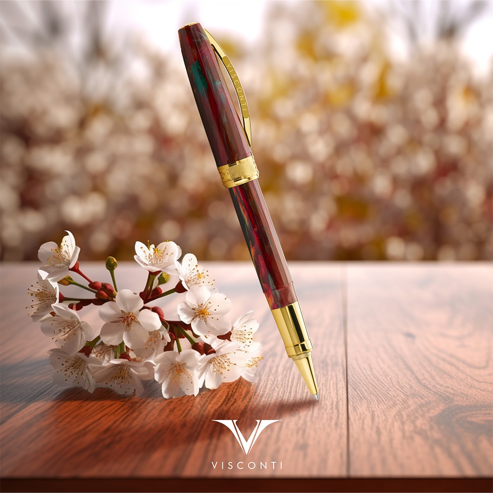 VISCONTI 梵谷系列 名畫 The Flowering Plum Orchard 開花的梅樹 鋼珠筆