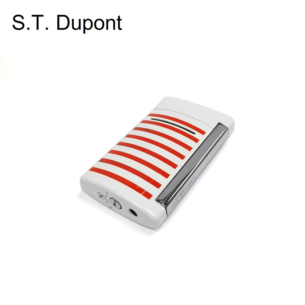 S.T.Dupont 都彭 MINIJET系列白底紅色條紋打火機 10108
