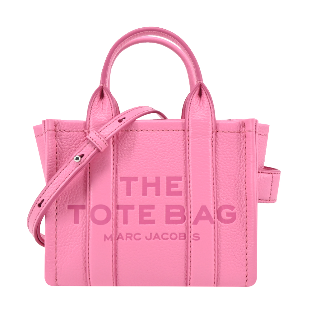 MARC JACOBS THE LEATHER MICRO TOTE 皮革兩用托特包-糖果粉