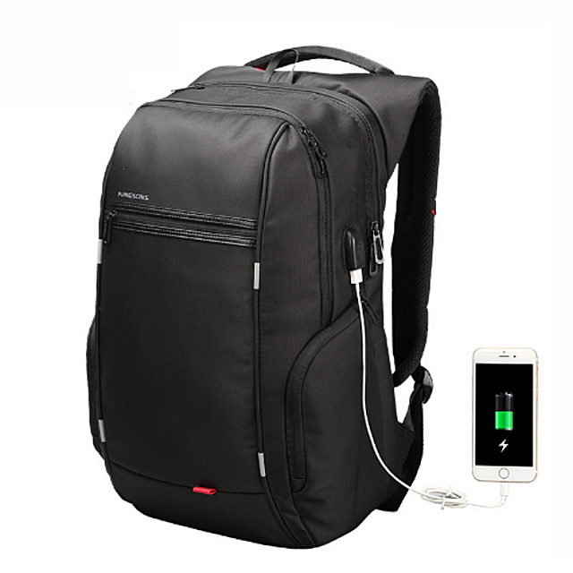 【leaper】防潑水防盜 USB充電 手機吸盤 15.6吋電腦後背包