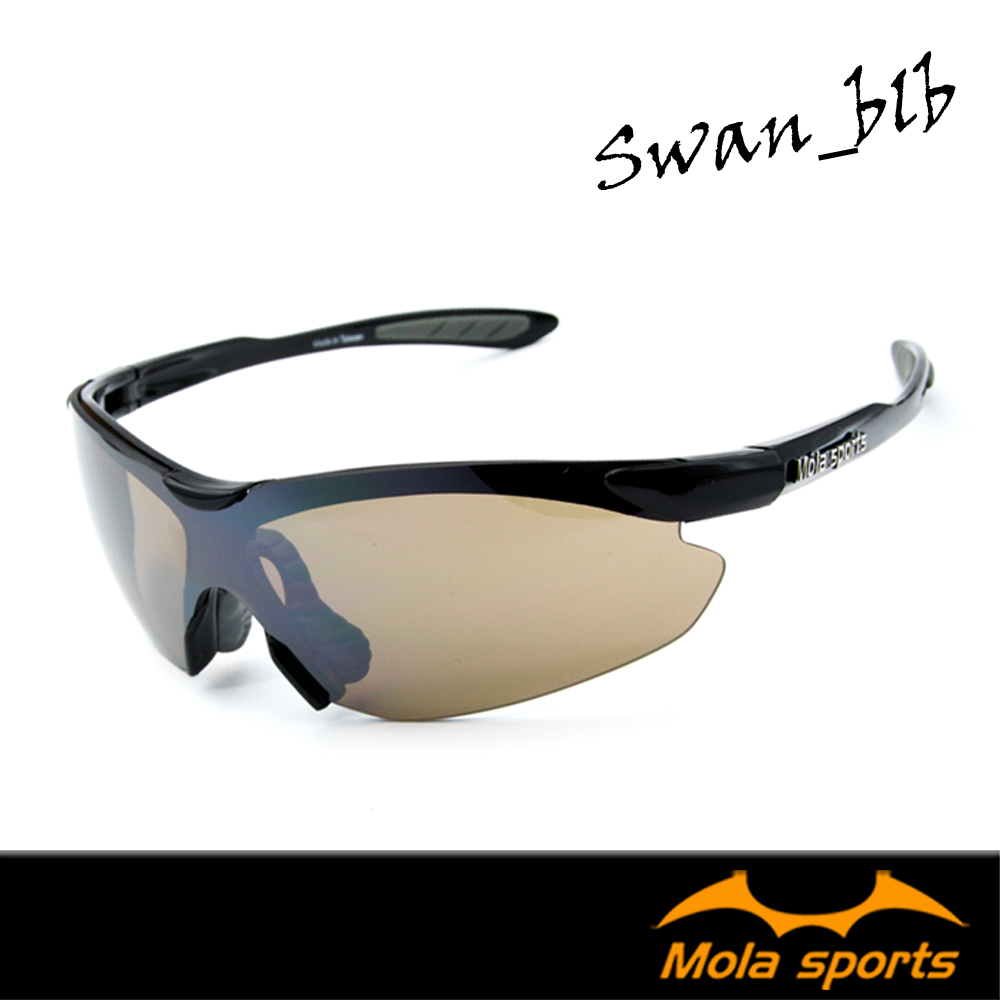 MOLA SPORTS 摩拉運動太陽眼鏡 超輕量 跑步/高爾夫/自行車- Swan_Blb