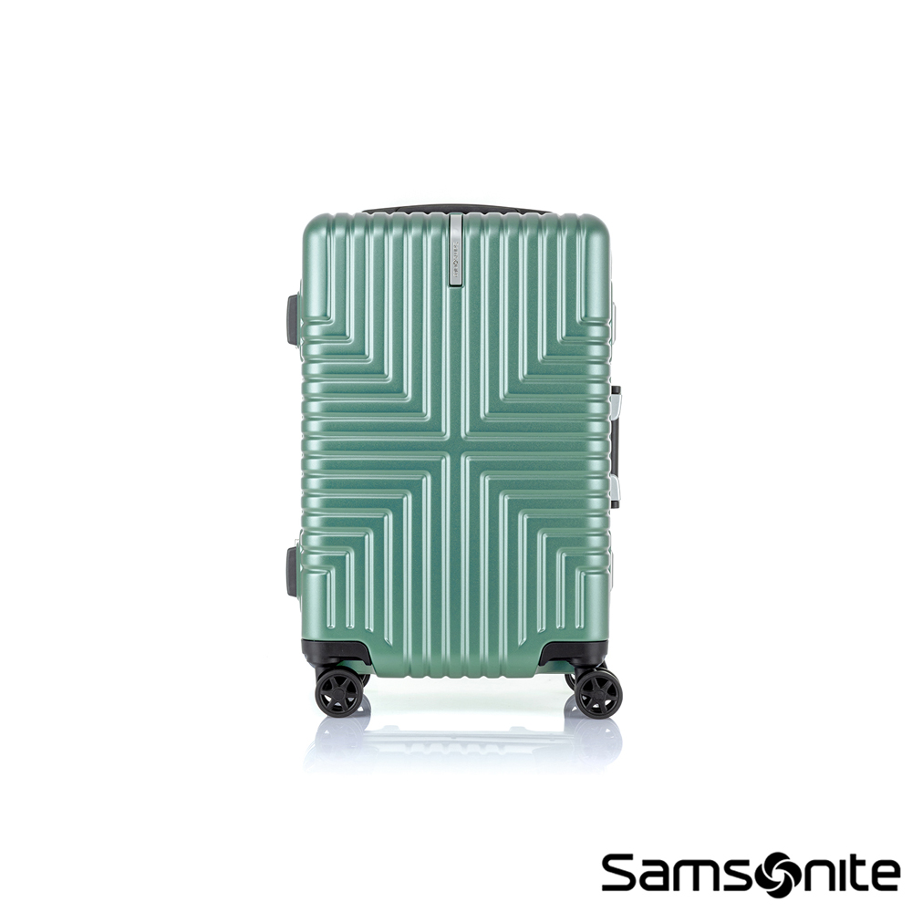 Samsonite新秀麗 20吋 Intersect 高質感PC鋁框硬殼TSA登機箱/行李箱(綠色)