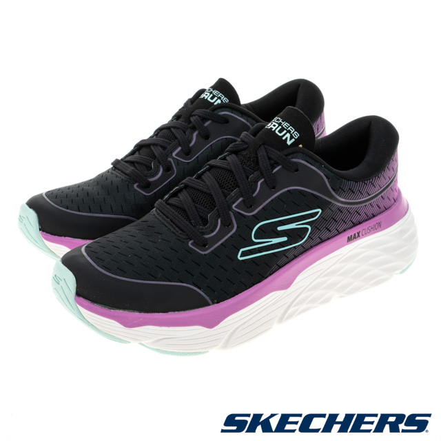 SKECHERS 女鞋 慢跑鞋 慢跑系列 GORUN MAX CUSHIONING ELITE - 128553BKPK