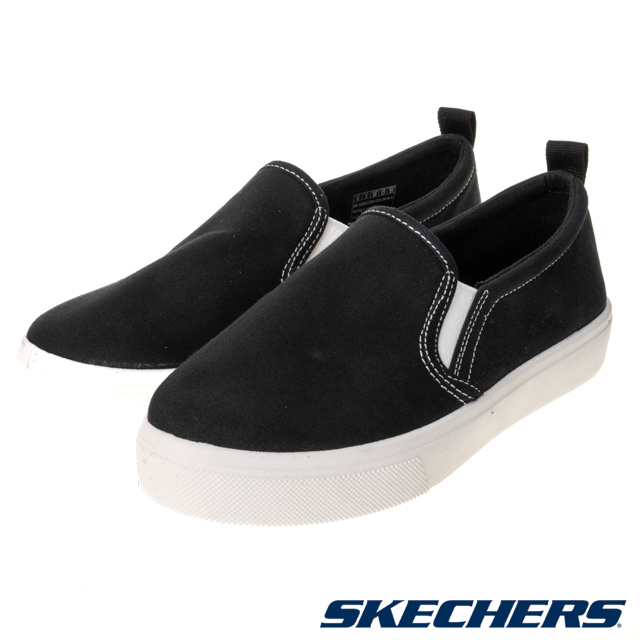 SKECHERS 女鞋 休閒鞋 休閒系列 POPPY 寬楦款 - 155072WBLK