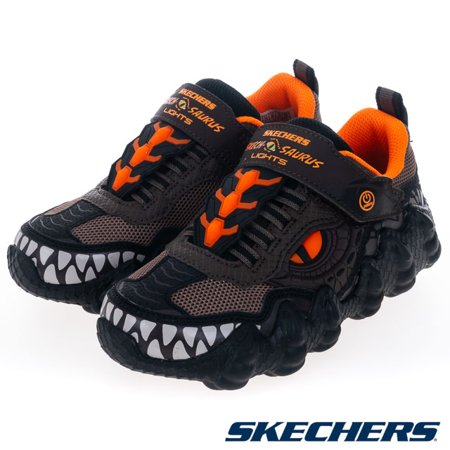 SKECHERS 童鞋 男童系列 燈鞋 SKECH-O-SAURUS LIGHTS - 400112LCHOR