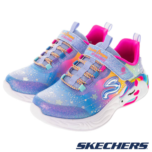 SKECHERS 童鞋 女童系列 燈鞋 UNICORN DREAMS - 302311LBLMT
