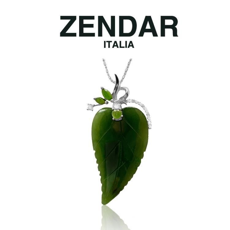 ZENDAR 年度設計師款碧玉項鍊 Bright Leaf (Z6022)