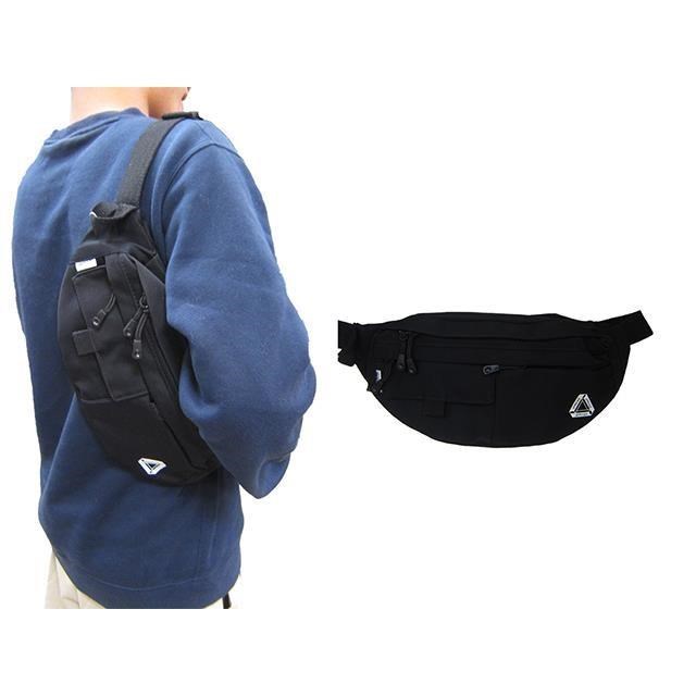 SPYWALK 腰胸包大容量主袋+外袋共五層耐用大齒拉鍊腰背肩背斜側背防水尼龍布