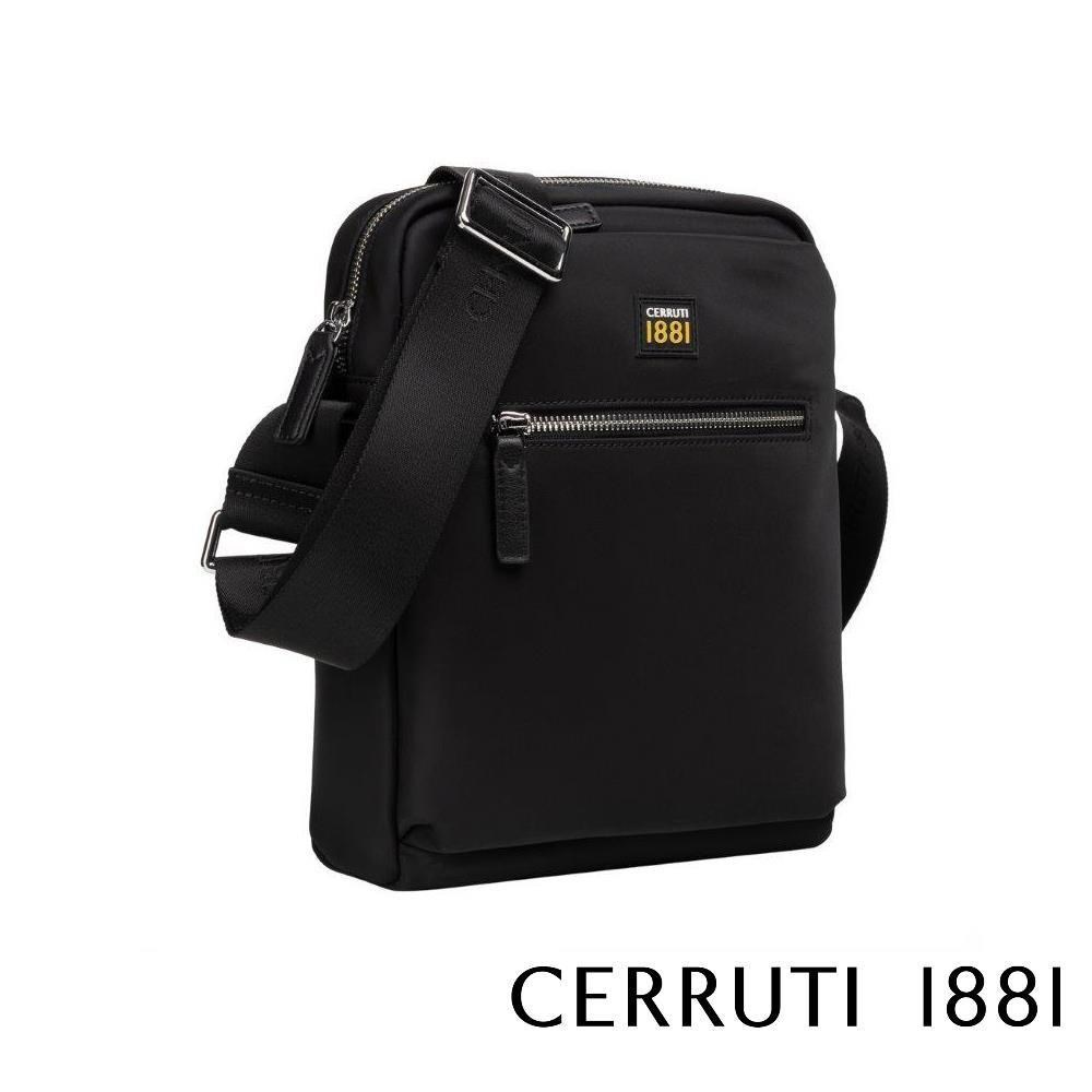 【Cerruti 1881】限量2折 義大利頂級肩背包 全新專櫃展示品(黑色6385N)