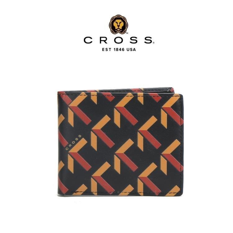 CROSS 限量1折 頂級義大利小牛皮logo8卡皮夾 全新專櫃展示品(黑色 贈送禮提袋)