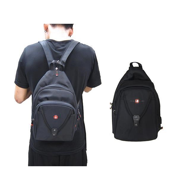 OVER-LAND 單肩後背包中容量主袋+外袋共四層USB單左右雙後背360度加大