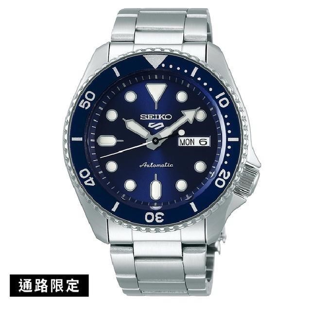 【Seiko精工】5 Sports 4R36-07G0B(SRPD51K1)運動時尚潮流機械腕錶 藍銀42.5mm
