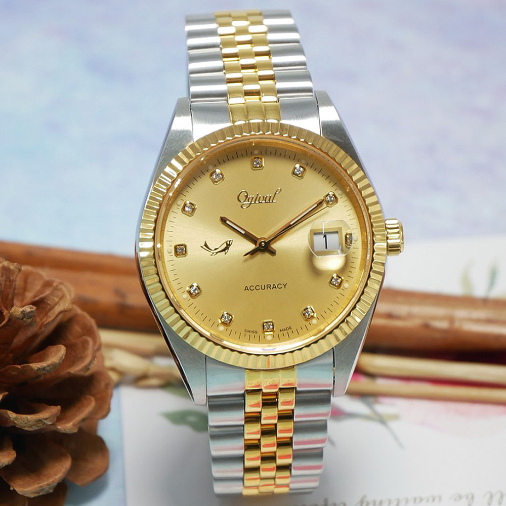 Ogival 愛其華典雅晶鑽時尚腕錶3932gsk Pchome 24h購物