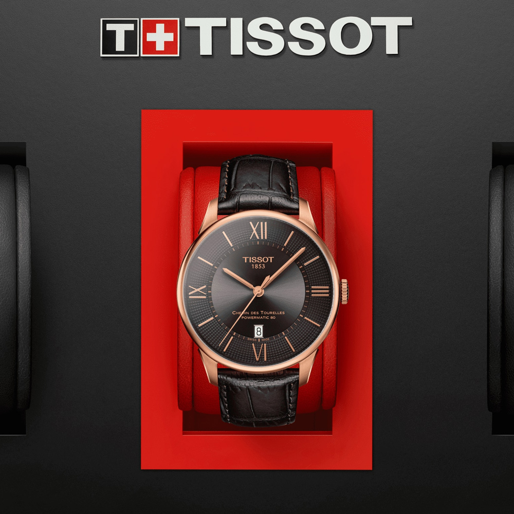 TISSOT 天梭 官方授權 杜魯爾系列80小時動力儲存機械錶(T0994073644800)42mm
