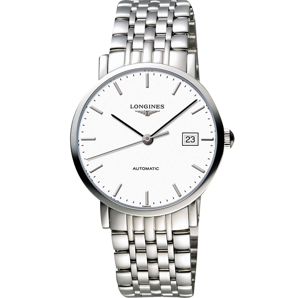 LONGINES Elegant 優雅系列機械錶-白/39mm L49104126 - PChome 24h購物