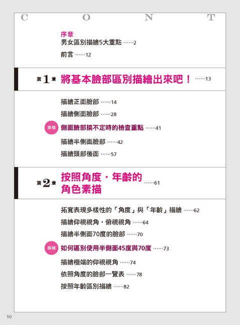 男女臉部描繪攻略 按照角度 年齡 表情的人物角色素描 Pchome 24h書店