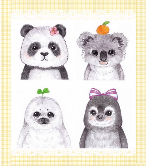 色鉛筆的可愛動物 Pchome 24h書店