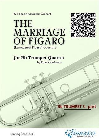 Bb Trumpet 3 part: "The Marriage of Figaro" overture for Trumpet Quartet(Kobo/電子書)