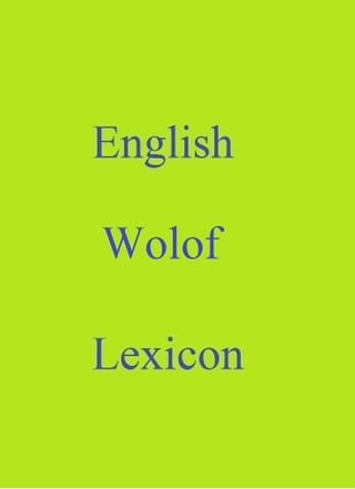 English Wolof Lexicon(Kobo/電子書)