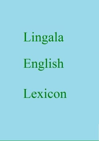 Lingala English Lexicon(Kobo/電子書)