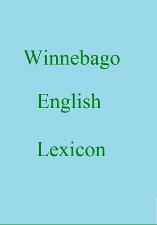 Winnebago English Lexicon(Kobo/電子書)