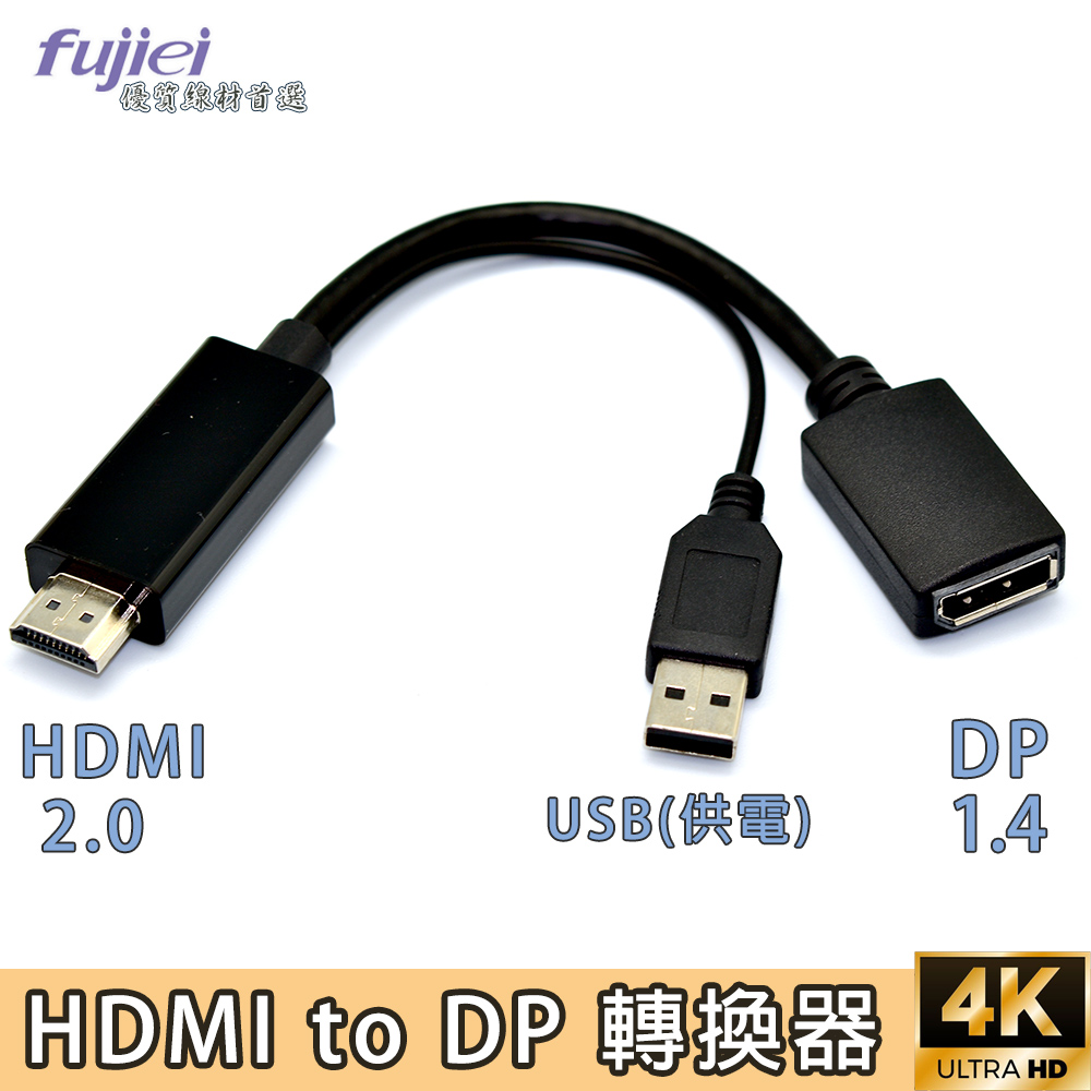 HDMI 轉 DisplayPort 高清轉換器(HDMI to DP)