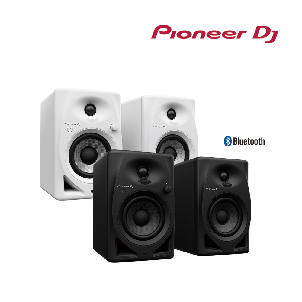 【Pioneer DJ】 DM-40D-BT 入門款主動式監聽喇叭-(4吋藍牙款) -二色