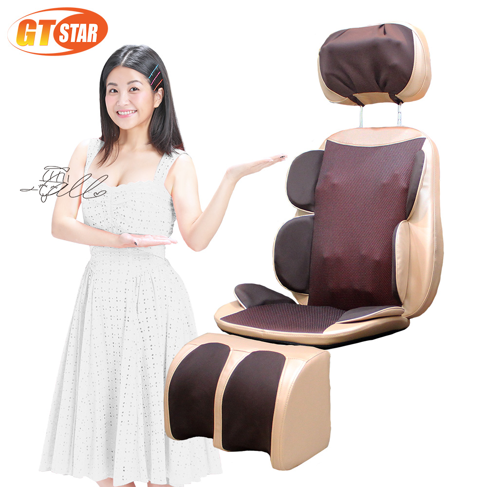 GTSTAR-包覆揉捏肩頸舒壓電動按摩椅墊