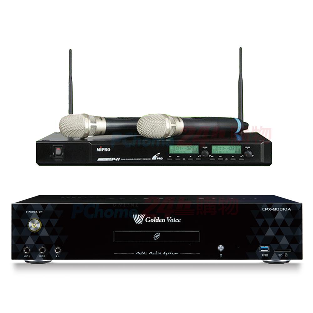 金嗓 CPX-900 K1A伴唱機 4TB+MIPRO ACT-941 UHF 電容式無線麥克風