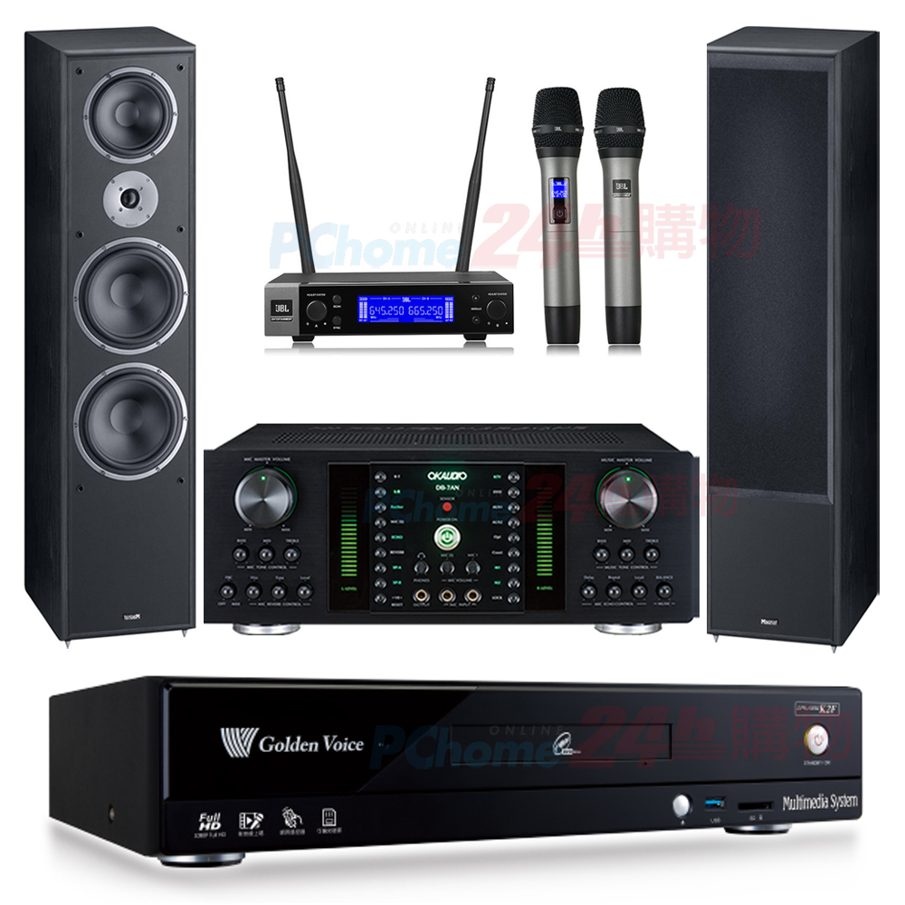 金嗓 CPX-900 K2F伴唱機 4TB+DB-7AN擴大機+JBL VM200無線麥克風+Monitor supreme 2002喇叭