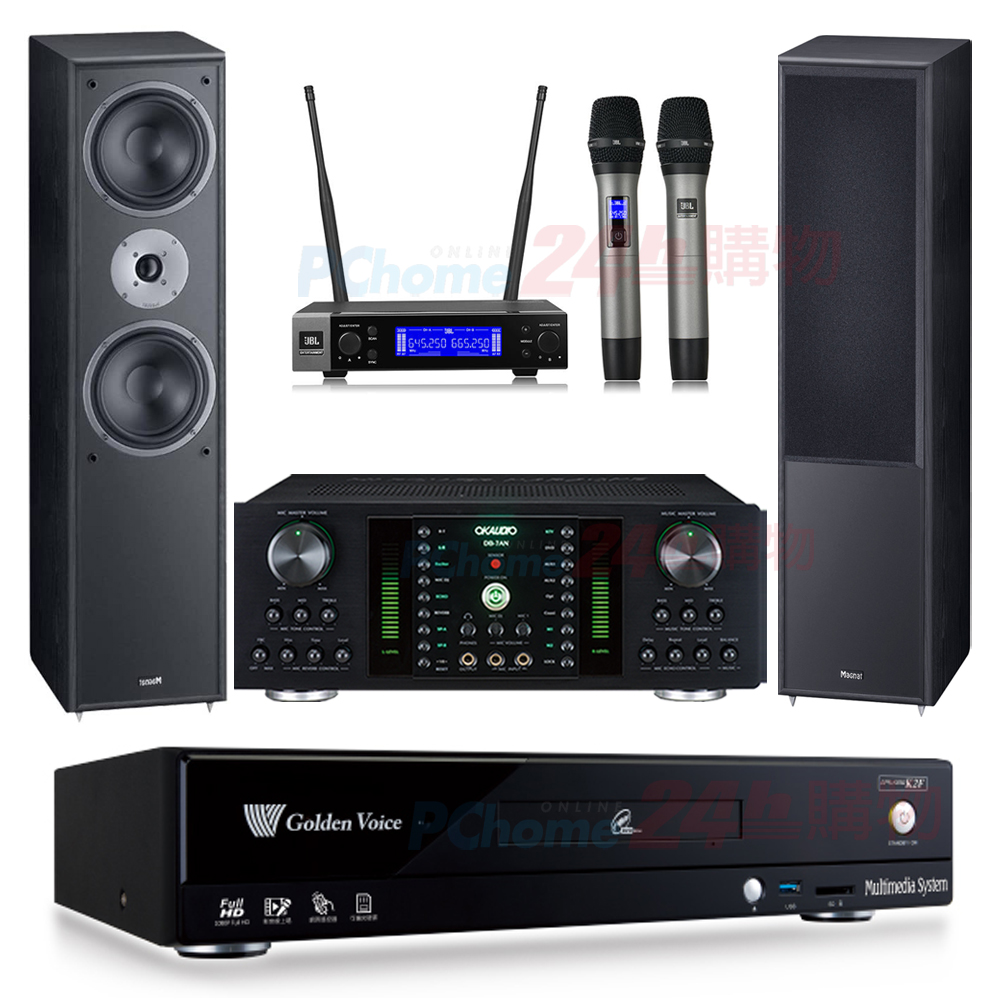 金嗓 CPX-900 K2F伴唱機 4TB+DB-7AN擴大機+JBL VM200無線麥克風+Monitor supreme 802喇叭