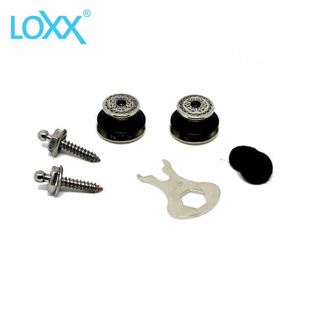 LOXX Strap Lock E-HENRY 安全背帶扣 黑銀浮雕款