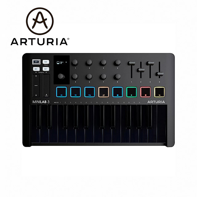 Arturia MiniLab 3 25鍵 MIDI鍵盤 全黑 限量款