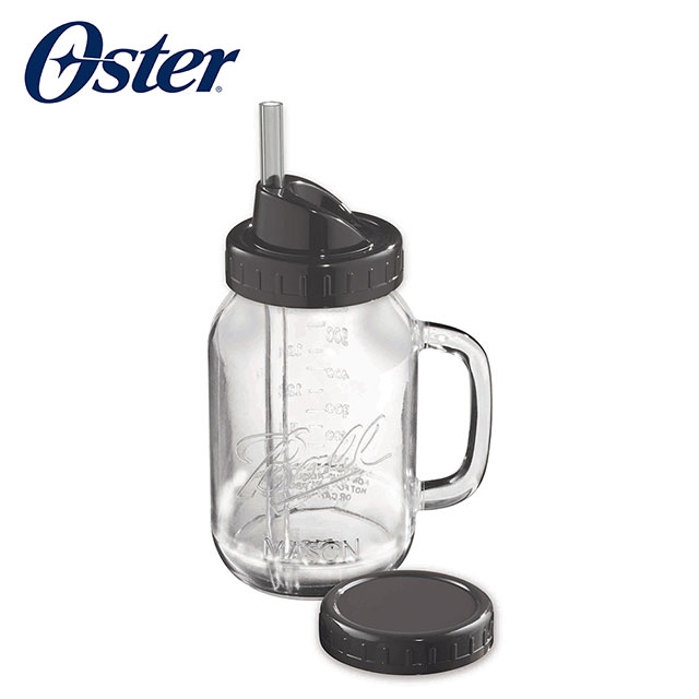 美國OSTER-Ball Mason Jar隨鮮瓶果汁機替杯(曜石灰)