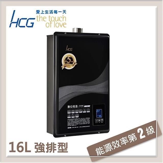 和成HCG 16L 數位恆溫強制排氣型熱水器 GH1655(NG1/FE式)