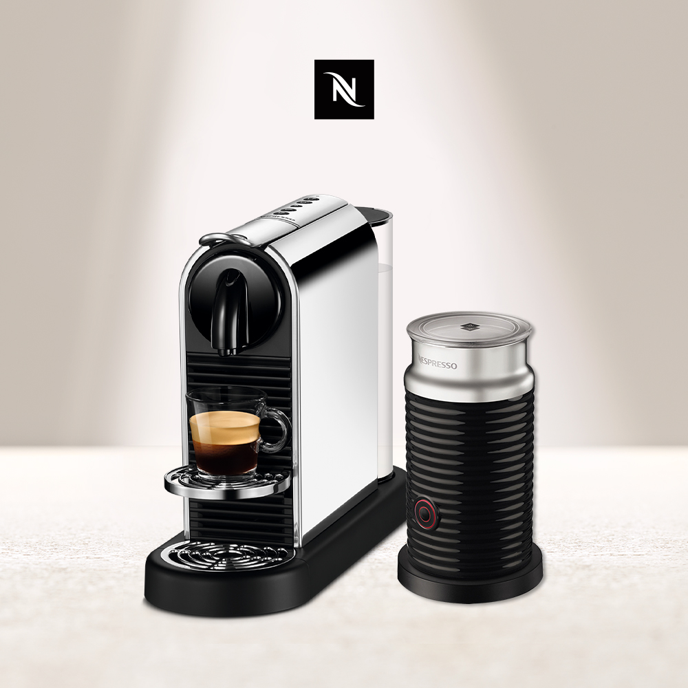 Nespresso 膠囊咖啡機 CitiZ Platinum Aeroccino3 奶泡機組合(奶泡機可選色)