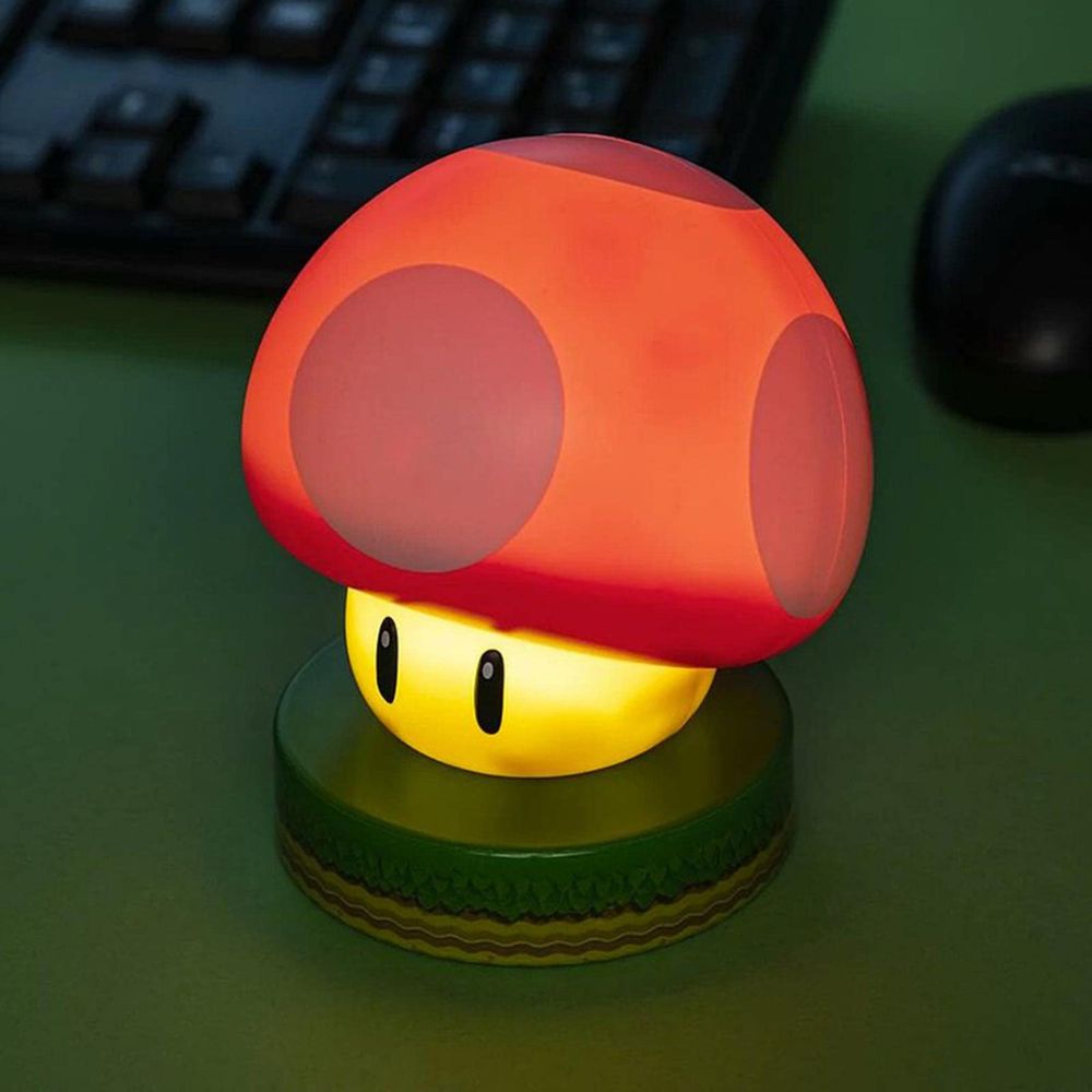 【Paladone UK】 任天堂超級瑪利歐 蘑菇造型燈 小夜燈 ICON系列