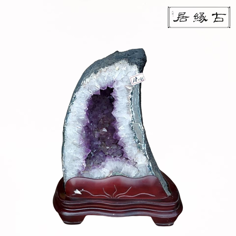 古緣居 巴西天然紫水晶洞+底座 (18.06公斤)