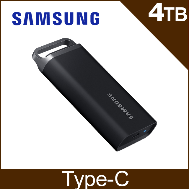 SAMSUNG 三星 T5 EVO 4TB USB 3.2 Gen 1 移動固態硬碟 星空黑 (MU-PH4T0S/WW)
