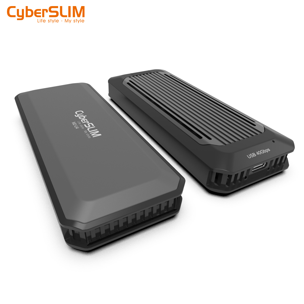 CyberSLIM M2-U4 M.2 NVMe PCIE SSD硬碟外接盒 USB4 傳輸 (支援TB3/TB4)