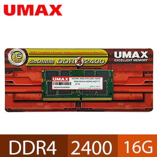 UMAX DDR4 3200 16GB 1024x8 筆記型記憶體- PChome 24h購物