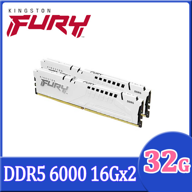 Kingston 金士頓FURY Beast 獸獵者DDR5 5600 32GB(16GBx2) RGB桌上型