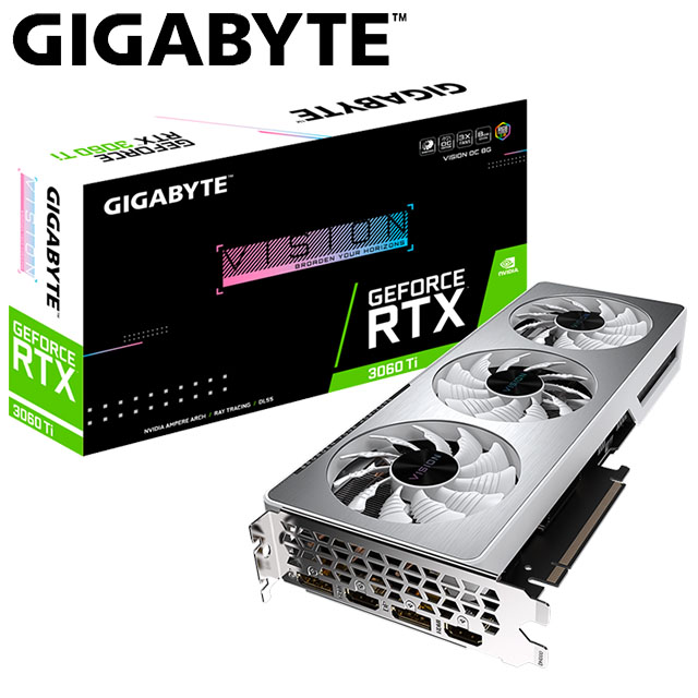 技嘉 GeForce RTX™ 3060 Ti VISION OC 8G (rev. 2.0) 顯示卡