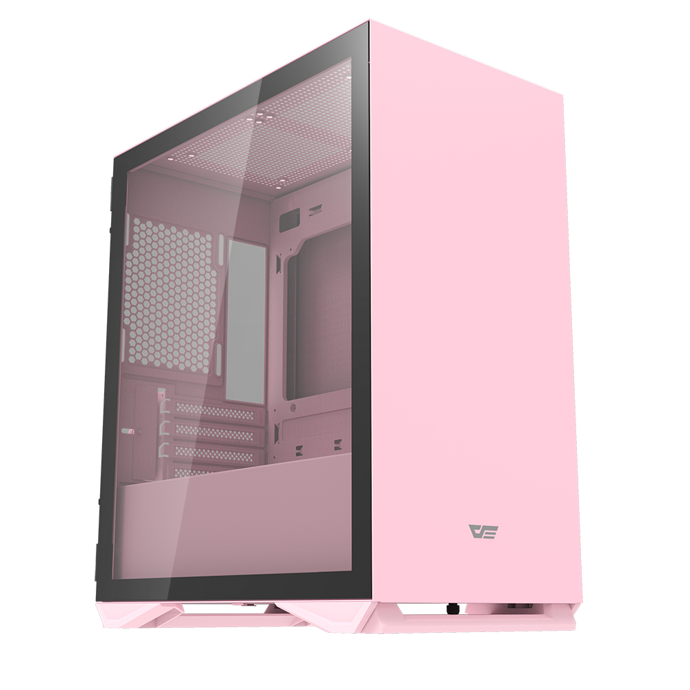 darkFlash大飛 DLM22 粉色 M-ATX 電腦機殼 機箱 (不含風扇)