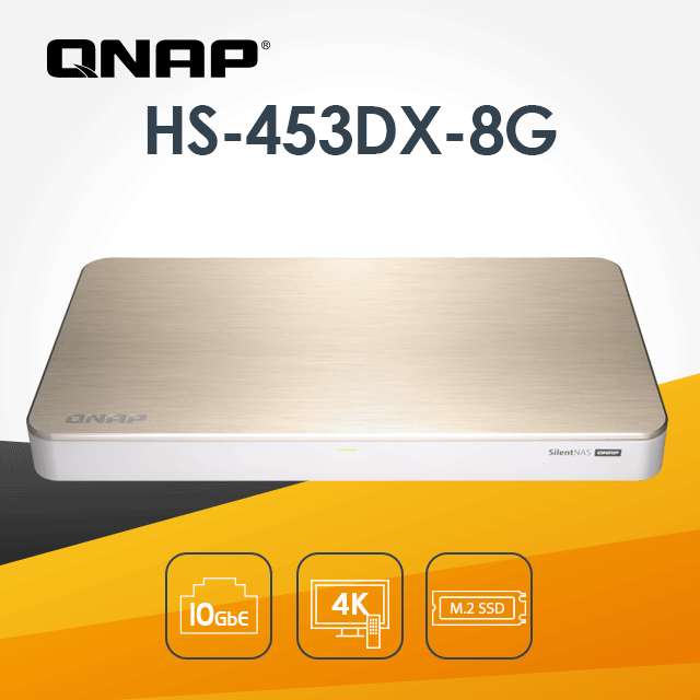 QNAP 威聯通 HS-453DX-8G 4-Bay NAS(不含硬碟)